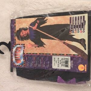 Rubies Witch Halloween Costume for Kids - Black & Purple - NWT Size 8-10